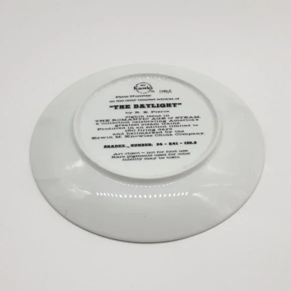 Romantic Age Of Steam Knowles Collector Plate Train Engines The Daylight - Picture 7 of 9